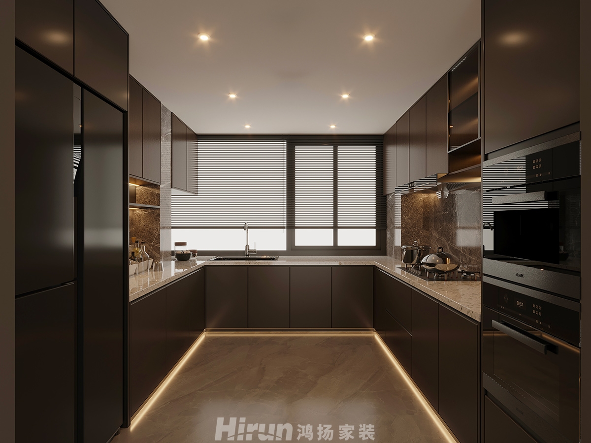 綠地麓湖郡260㎡新裝飾主義五居室 裝修案例效果圖-7