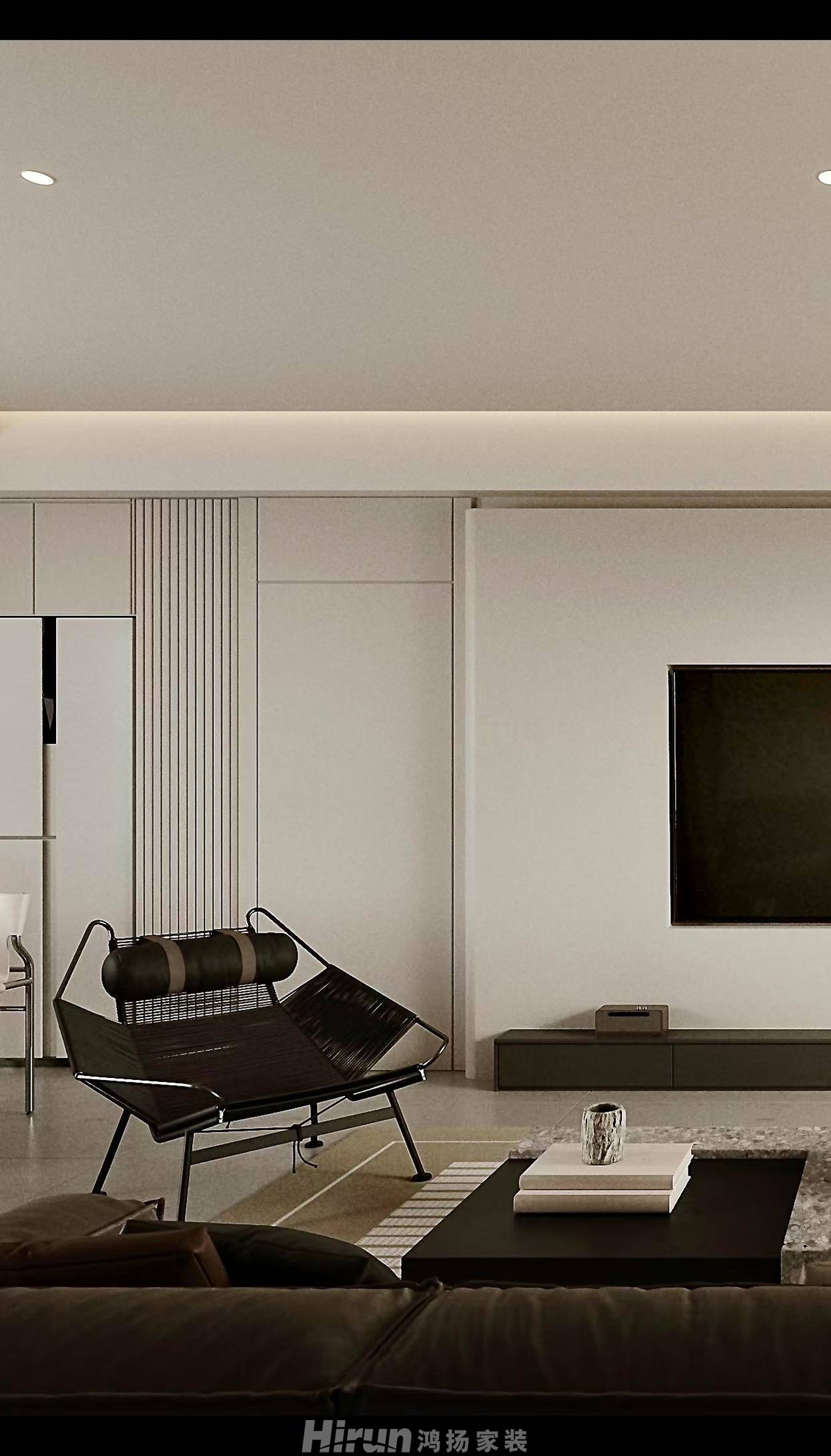 正榮濱江紫闕臺140㎡雅致現代四居室 裝修案例效果圖-7