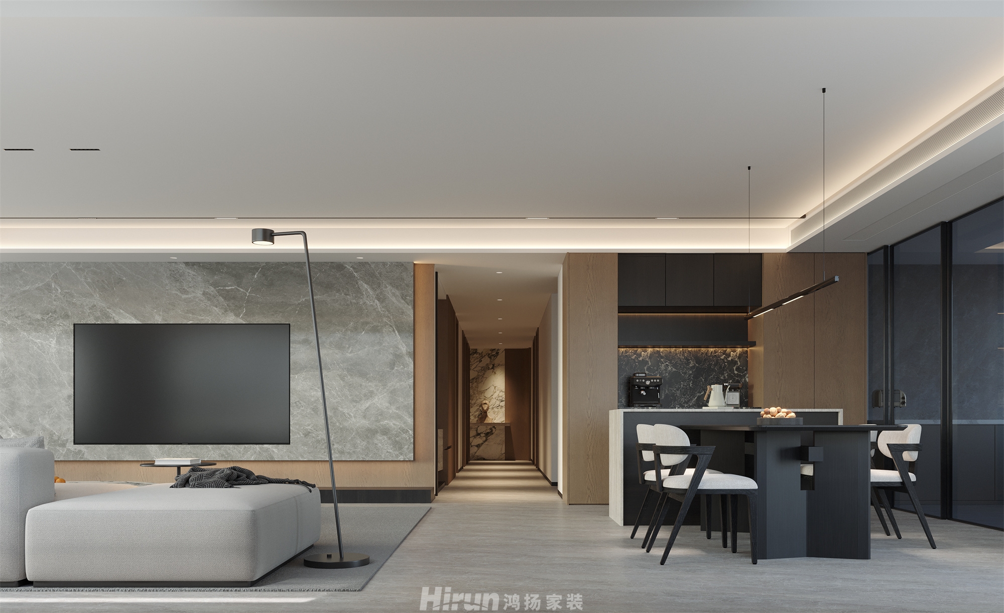 龍湖舜山府220㎡北歐之光大平層 裝修案例效果圖-10