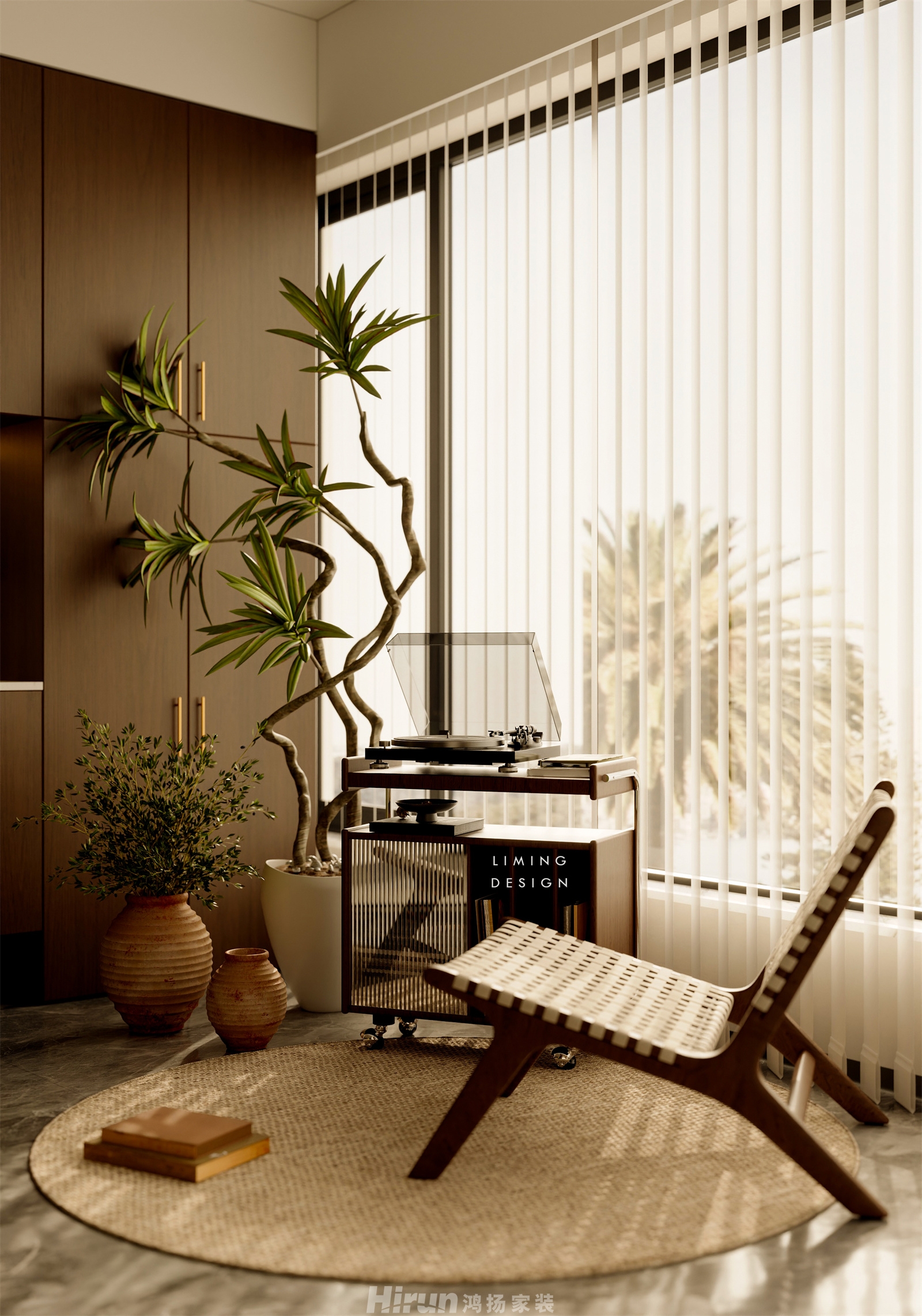 恒大御景半島220㎡復(fù)古風潮大平層 裝修案例效果圖-14