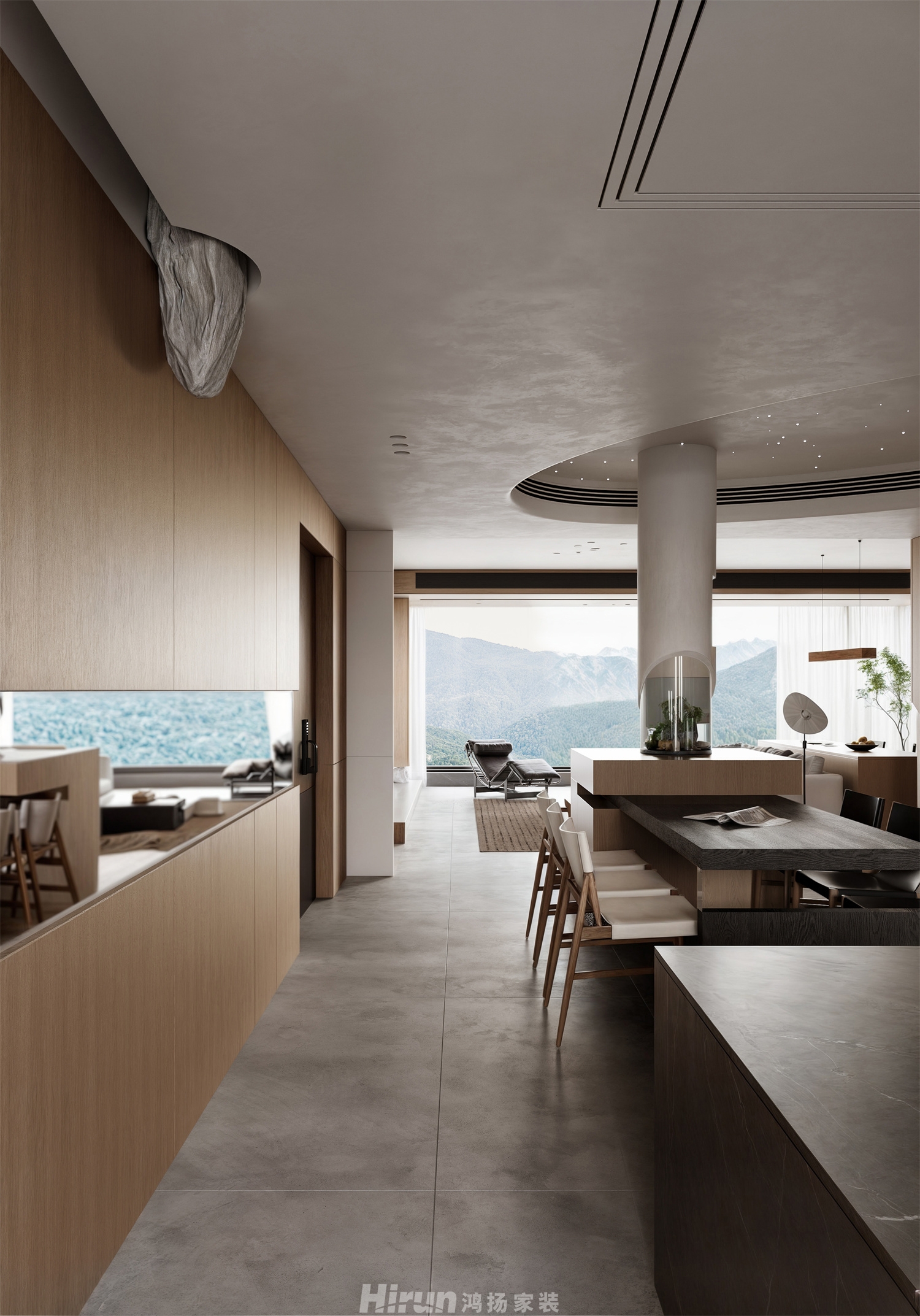 星大星悅灣243㎡雅致現(xiàn)代五居室 裝修案例效果圖-7