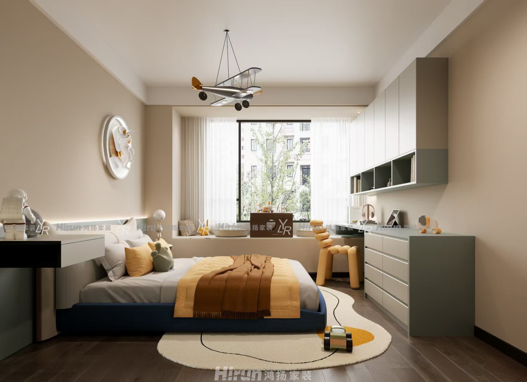 桂語云峰189㎡雅致現代大平層 裝修案例效果圖-2