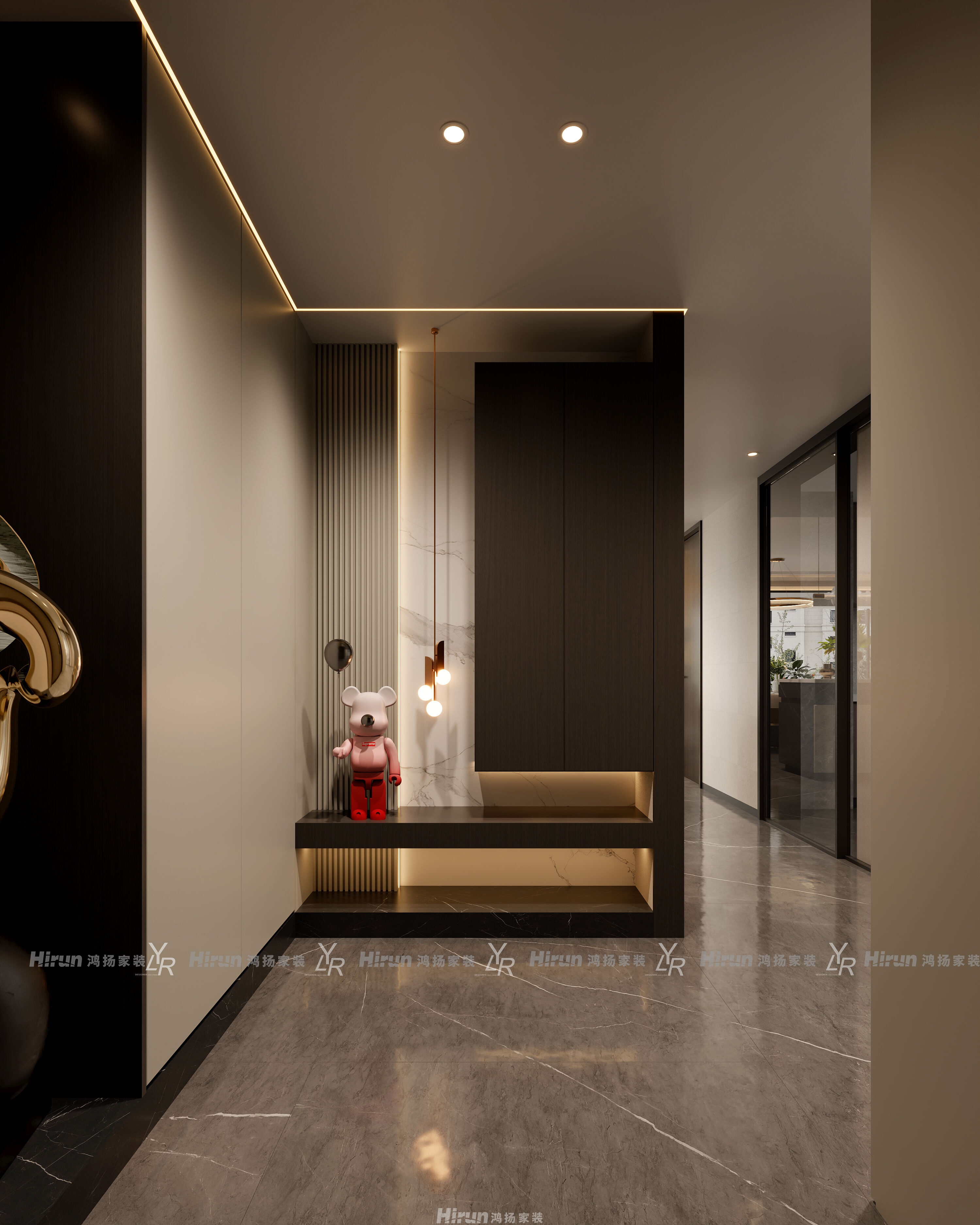 桂語云峰189㎡雅致現代大平層 裝修案例效果圖-9