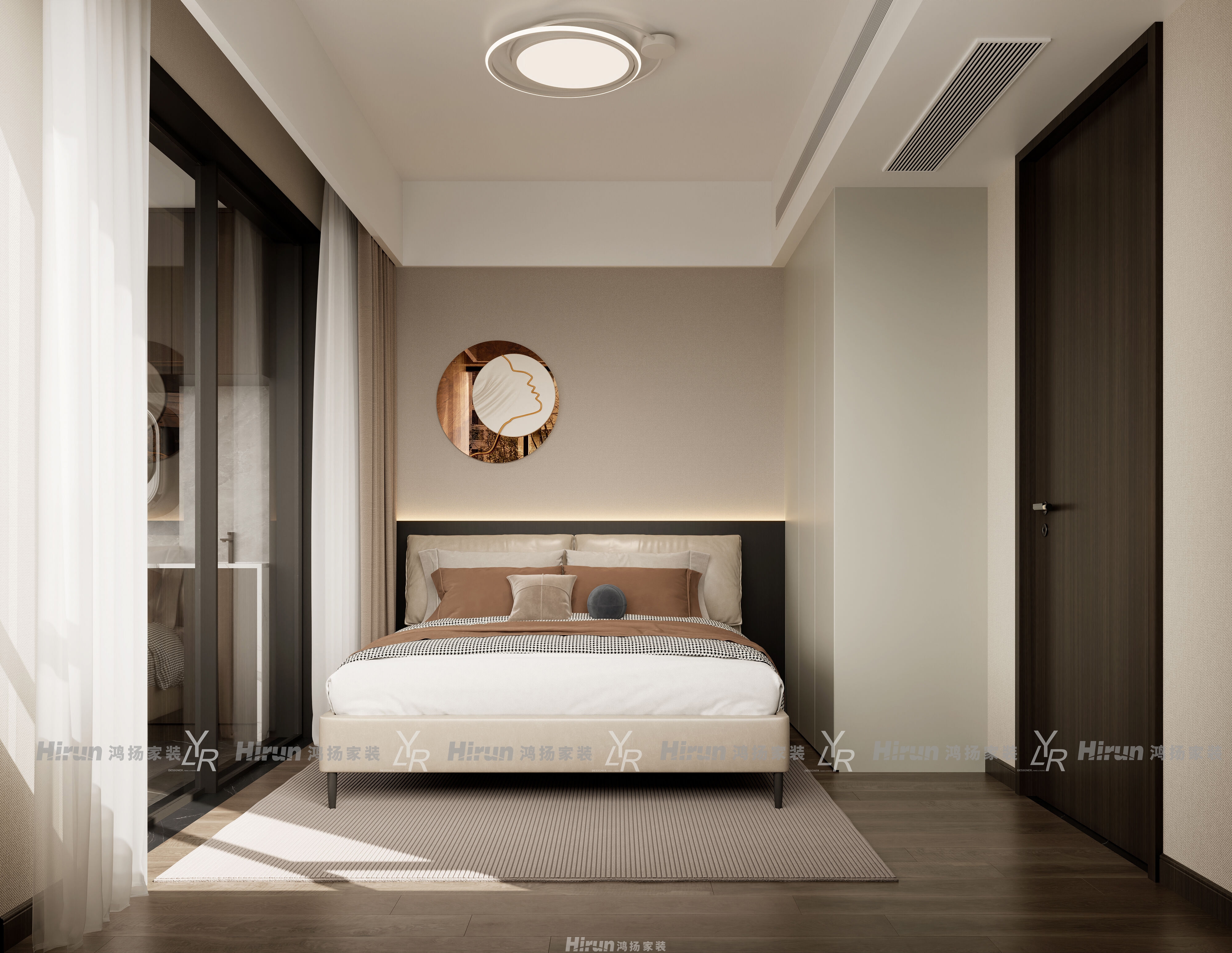 桂語云峰189㎡雅致現代大平層 裝修案例效果圖-13