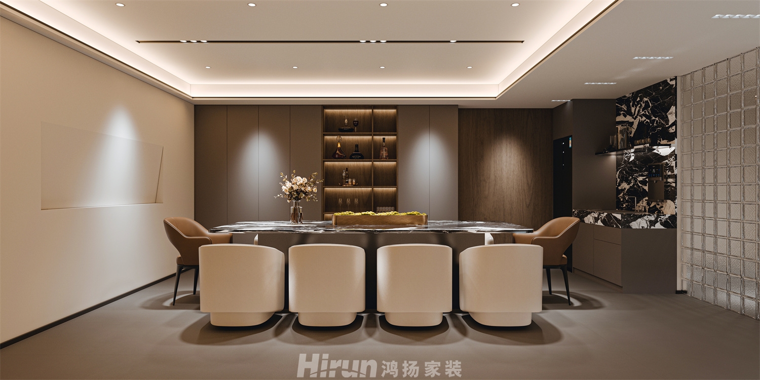 新城明昱東方500㎡新裝飾主義別墅 裝修案例效果圖-5