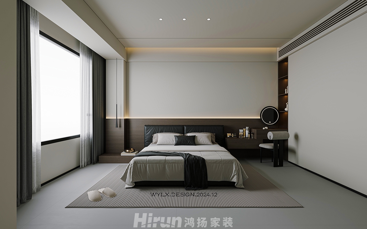 輝煌國際城170㎡雅致現代四居室 裝修案例效果圖-5