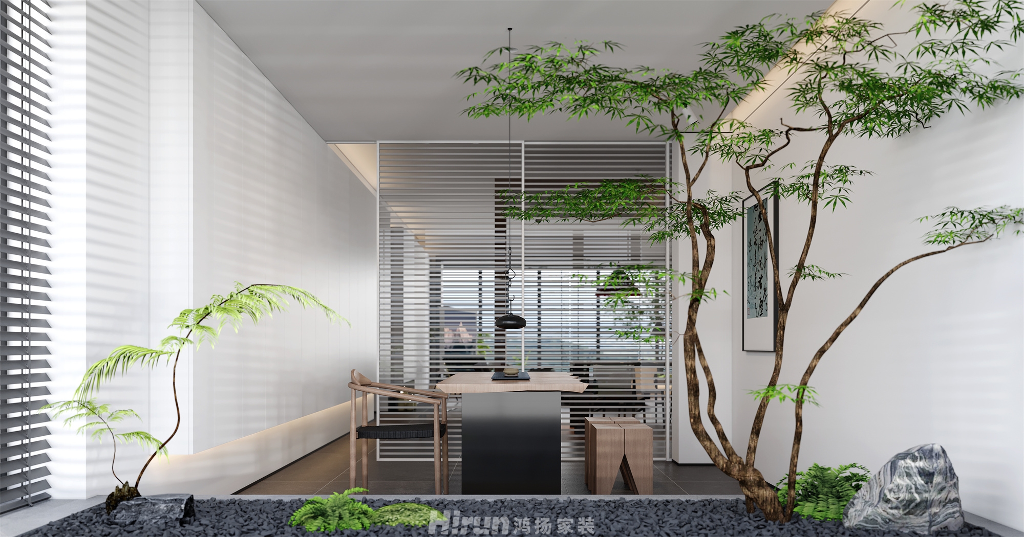 桂語云峯247㎡意境東方大平層 裝修案例效果圖-7