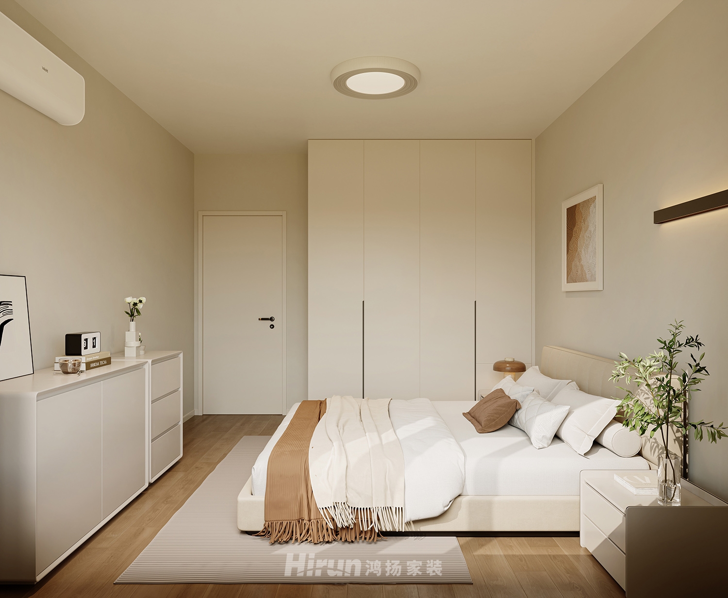 鈺龍?zhí)煜露?21㎡復古風潮四居室 裝修案例效果圖-4