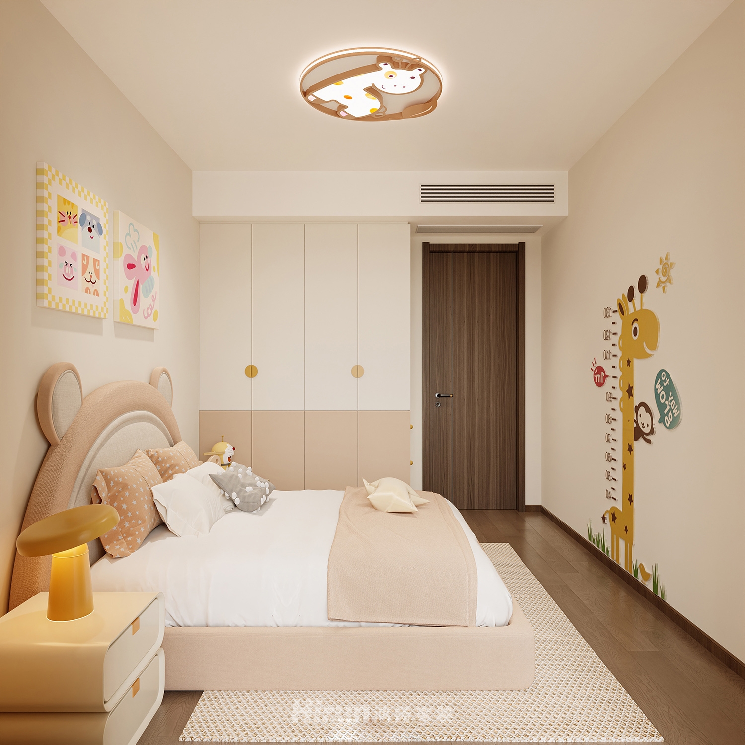 洋湖晴翠142㎡雅致現(xiàn)代四居室 裝修案例效果圖-10