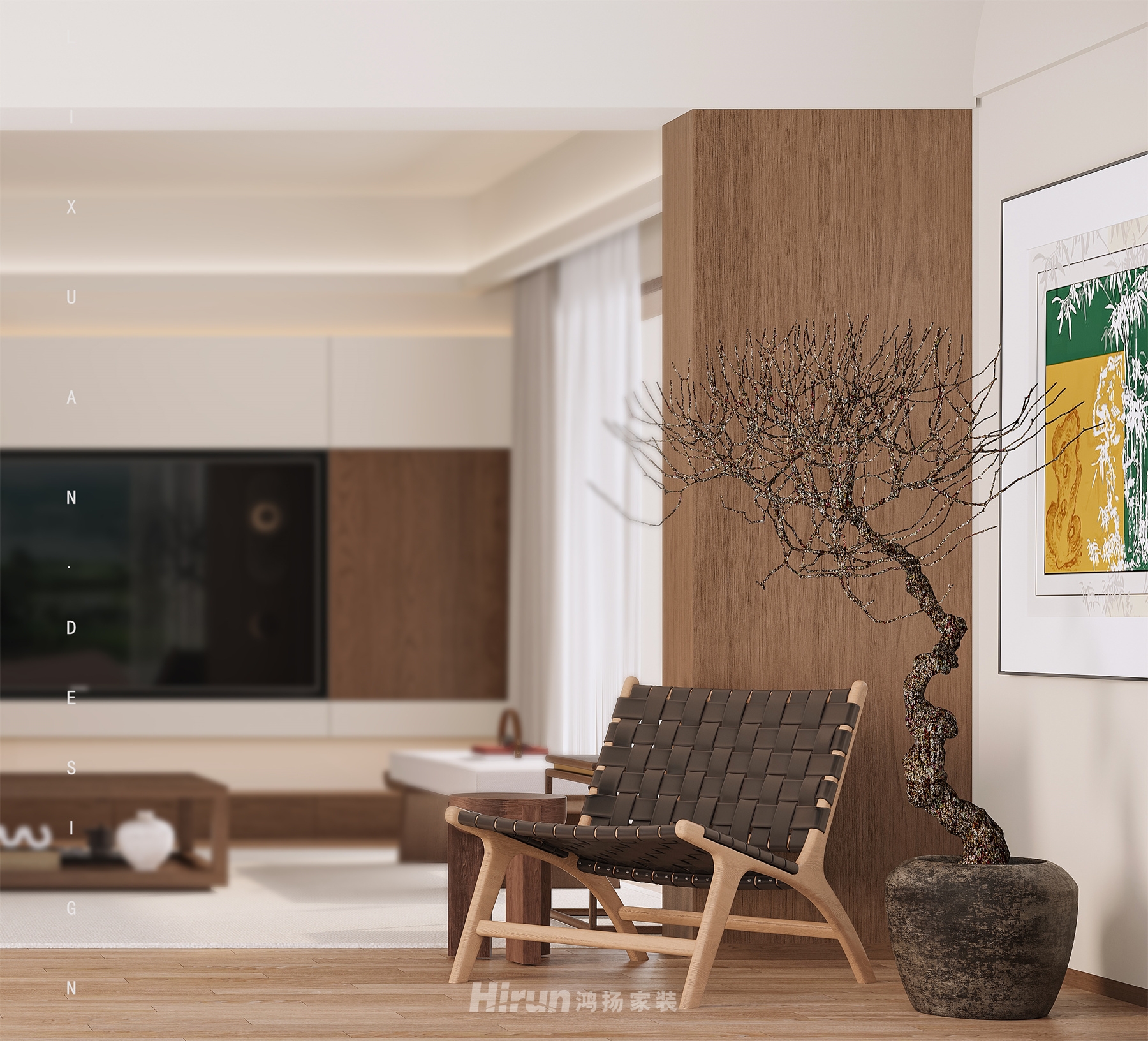 麓隱桐溪297㎡意境東方大平層 裝修案例效果圖-16