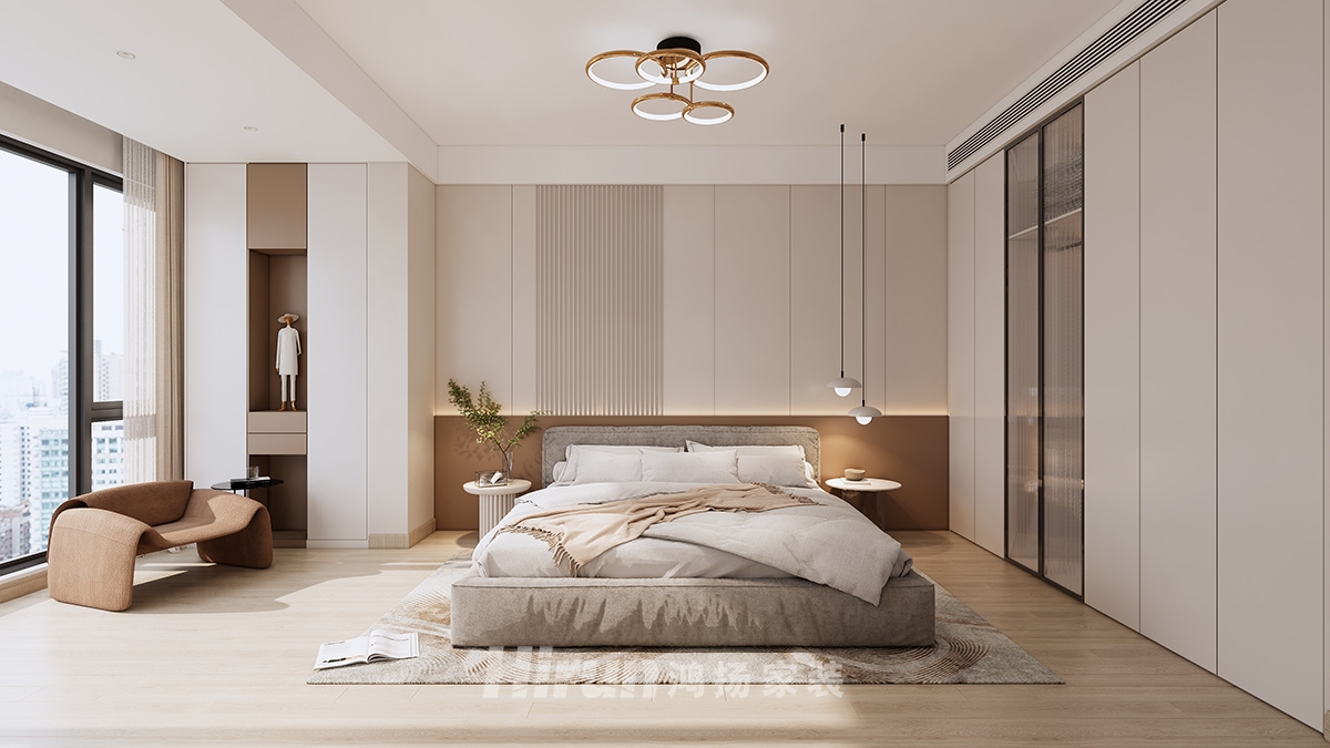 金茂悅157㎡北歐之光復式 裝修案例效果圖-2