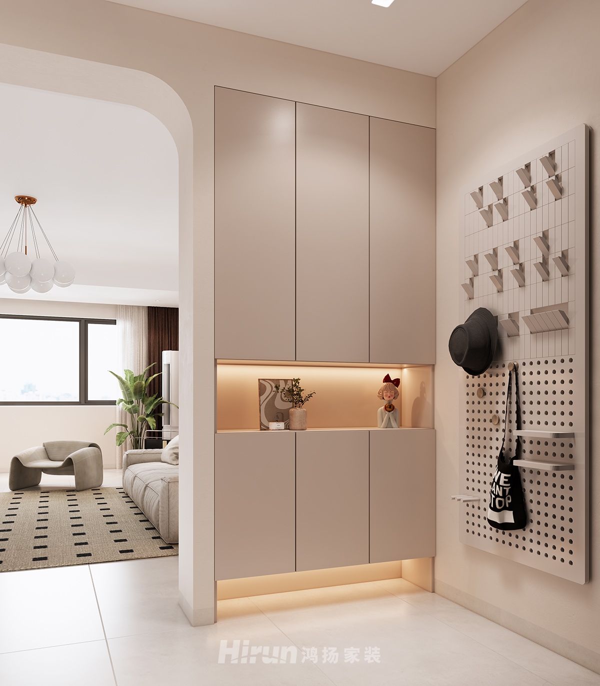 銀苑小區128㎡輕歐簡美三居室 裝修案例效果圖-4