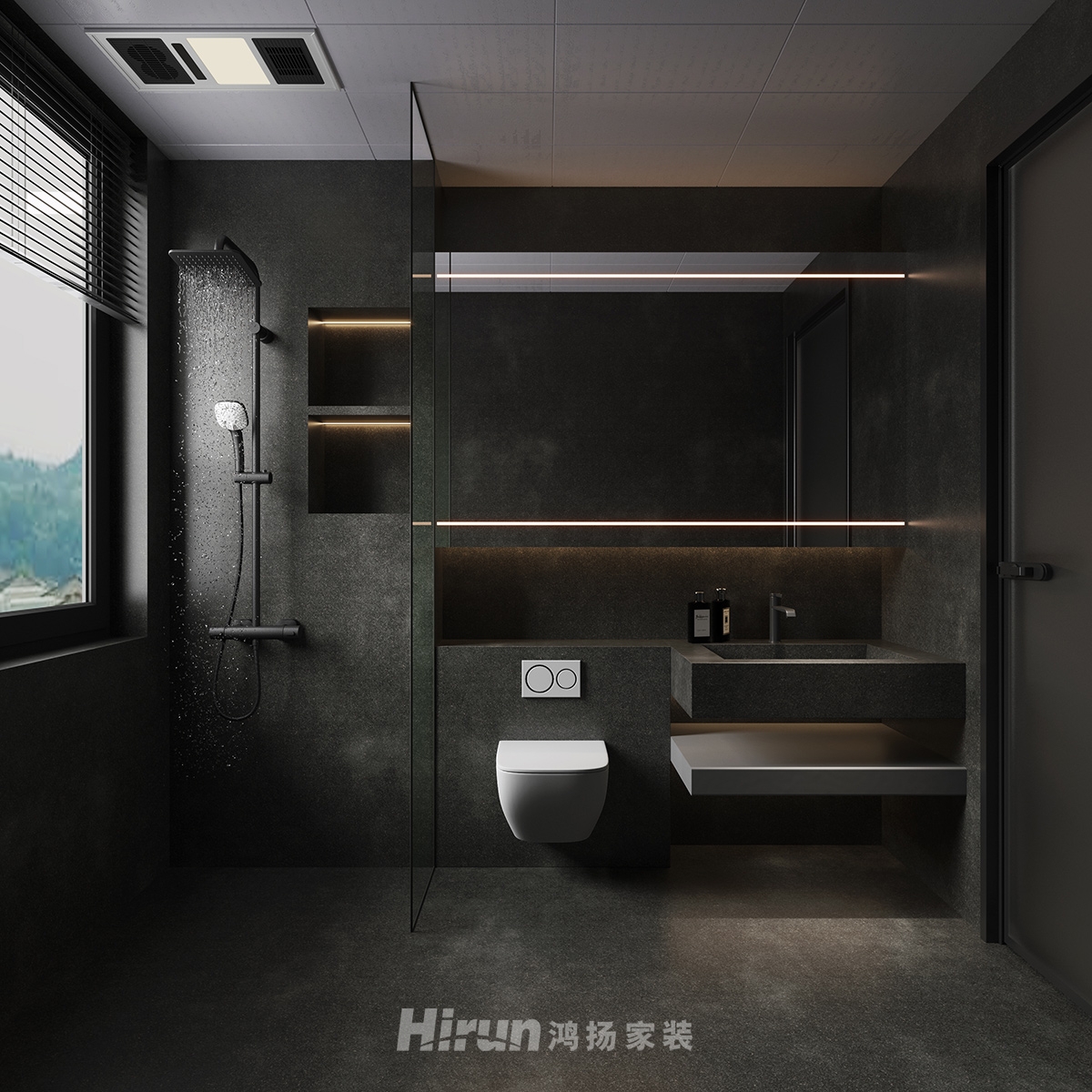 建發(fā)央著143㎡雅致現(xiàn)代四居室 裝修案例效果圖-8