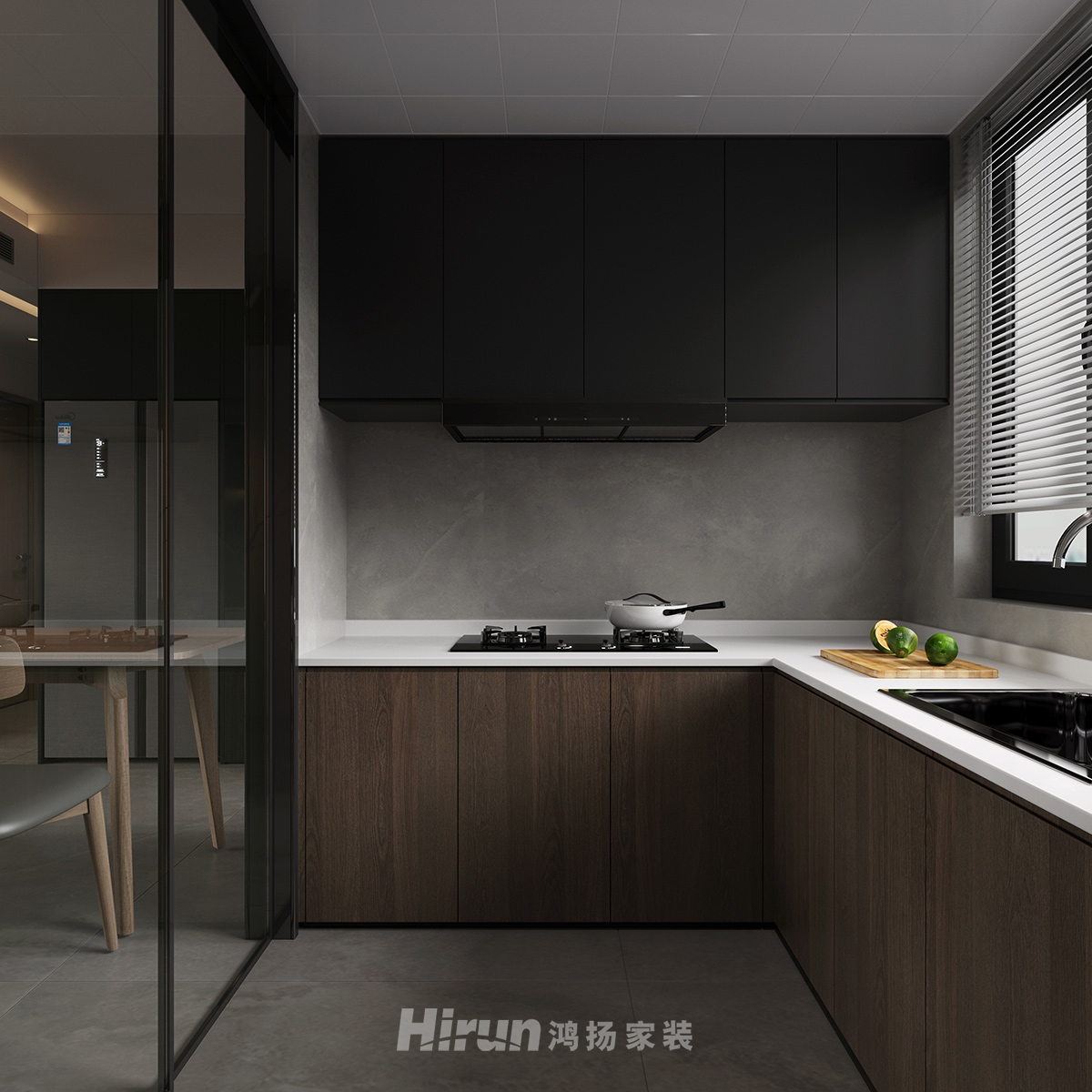 建發(fā)央著143㎡雅致現(xiàn)代四居室 裝修案例效果圖-12