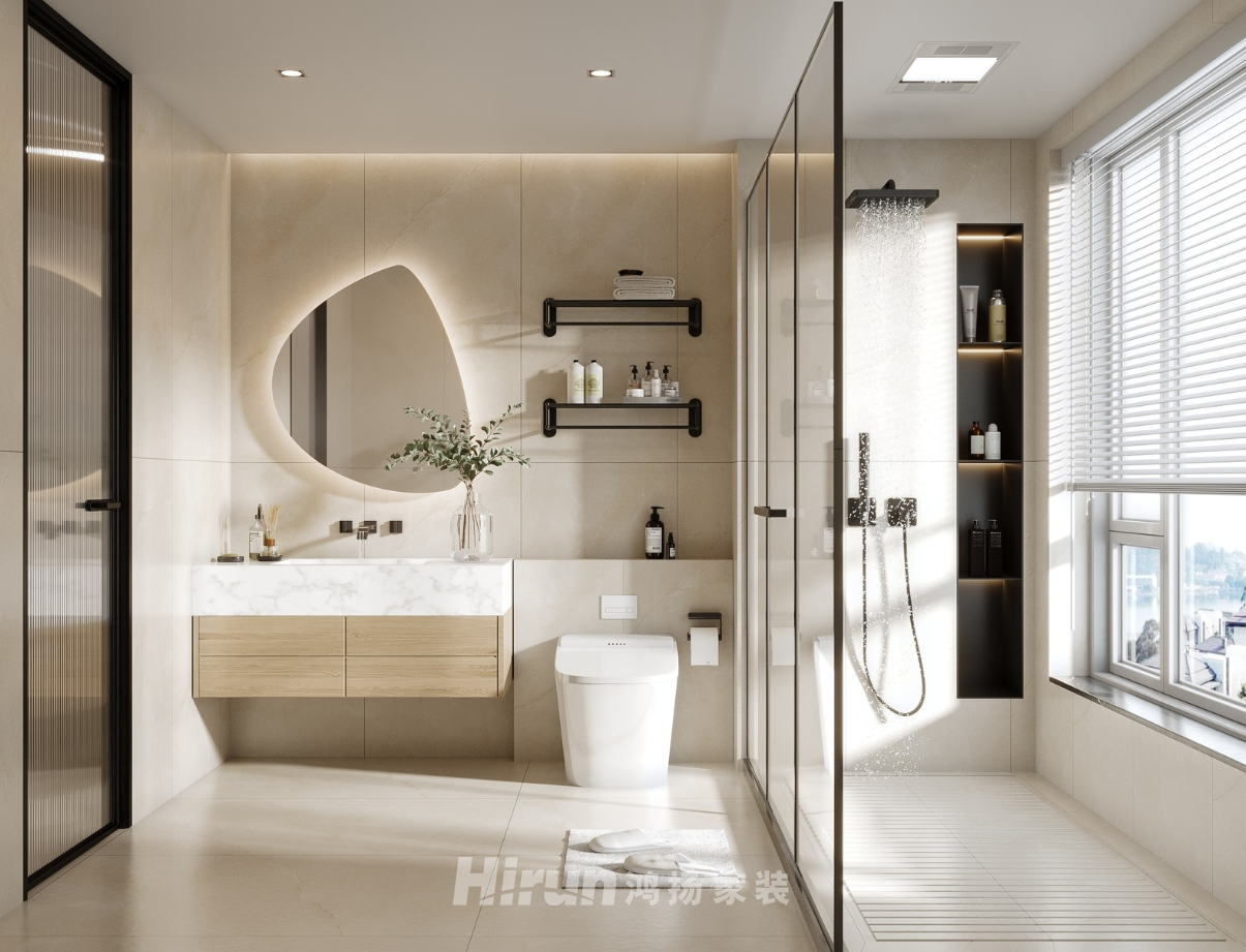 建發央著133㎡北歐之光三居室 裝修案例效果圖-4