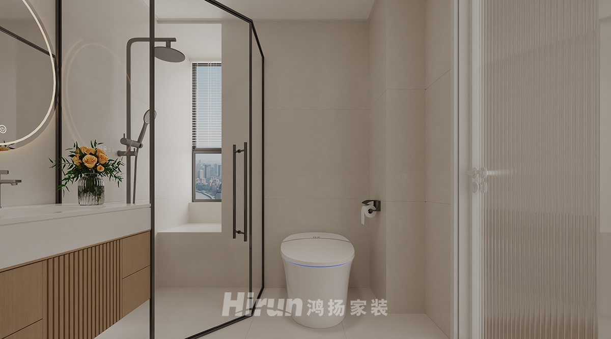 美墅灣128㎡北歐之光三居室 裝修案例效果圖-6