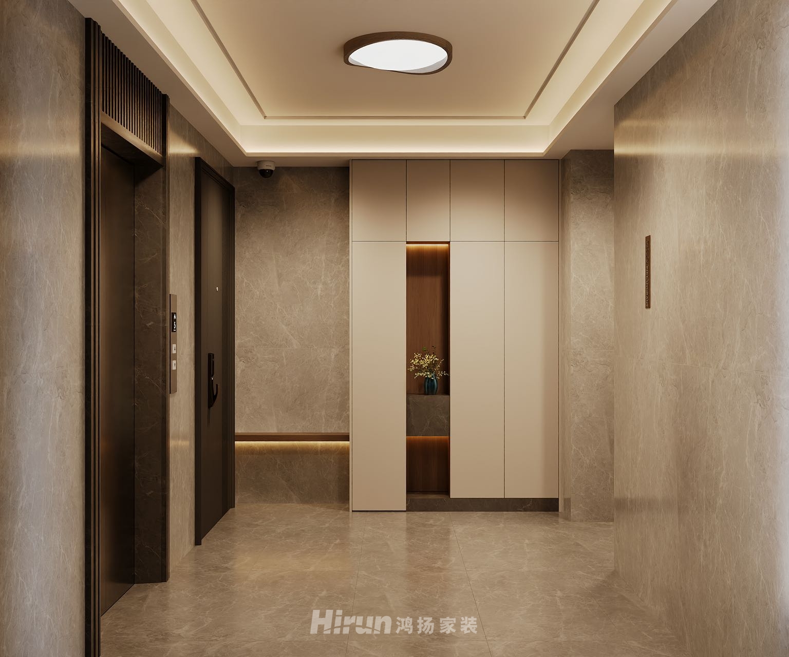 湘江天地180㎡意境東方四居室 裝修案例效果圖-2