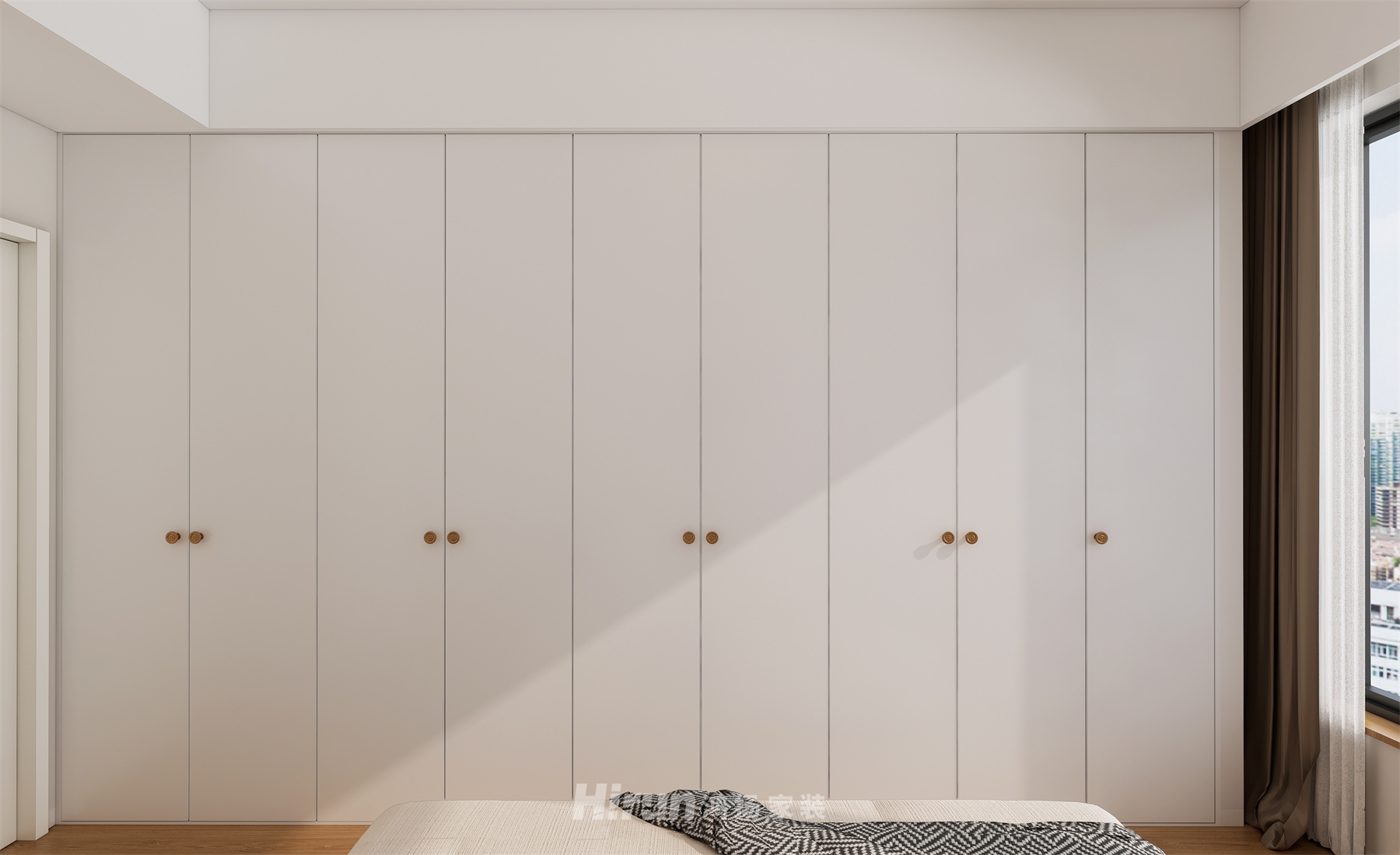 財富湘江141㎡復古風潮四居室 裝修案例效果圖-1