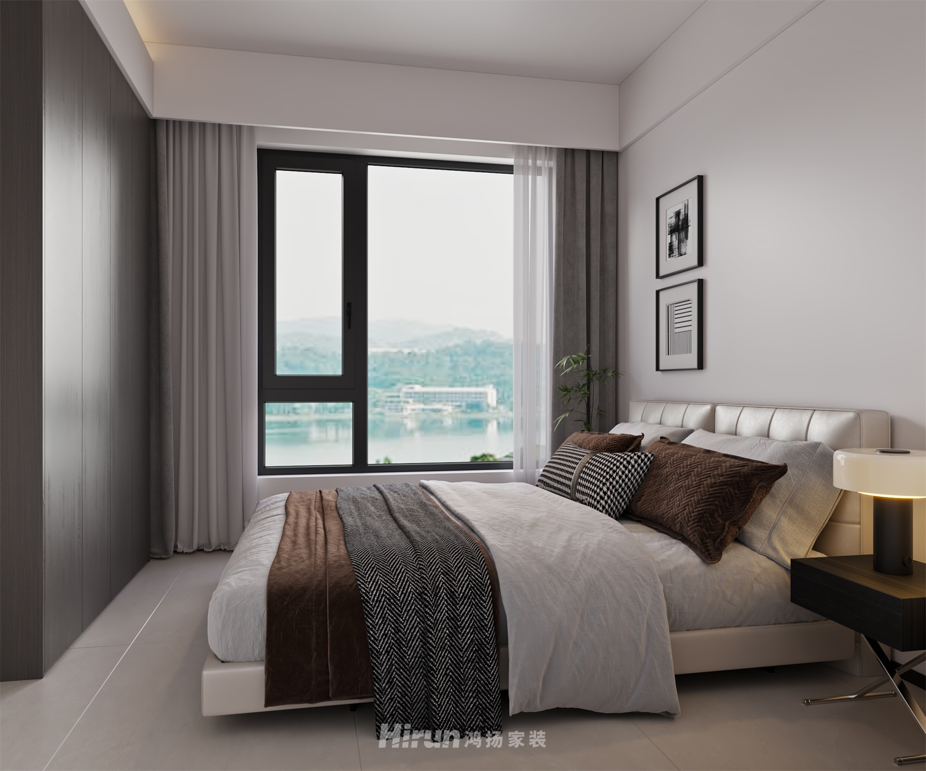 朗悅臺(tái)170㎡新裝飾主義五居室 裝修案例效果圖-13