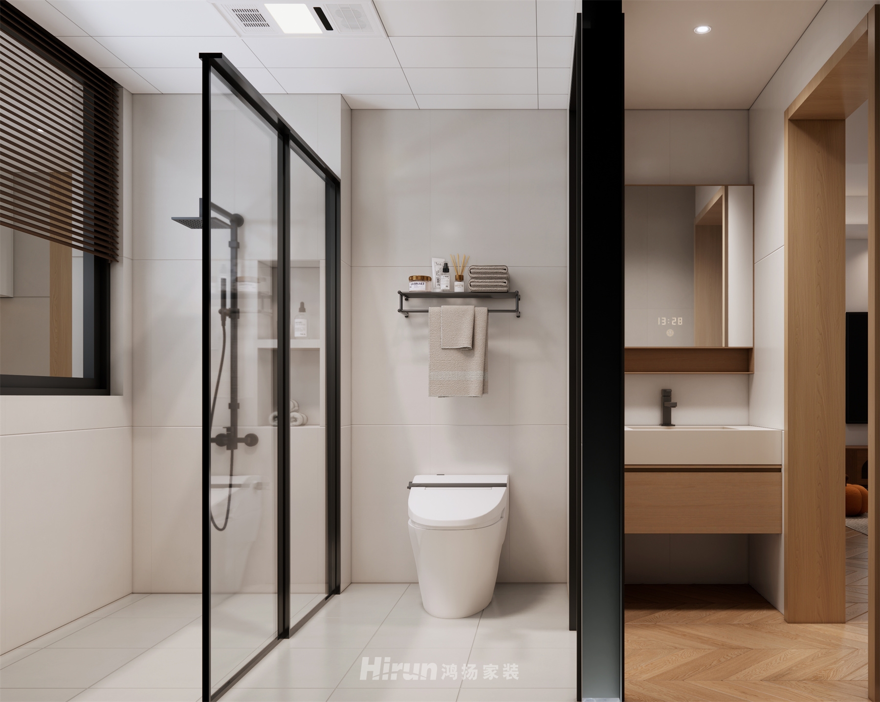 億都隨園136㎡北歐之光四居室 裝修案例效果圖-7