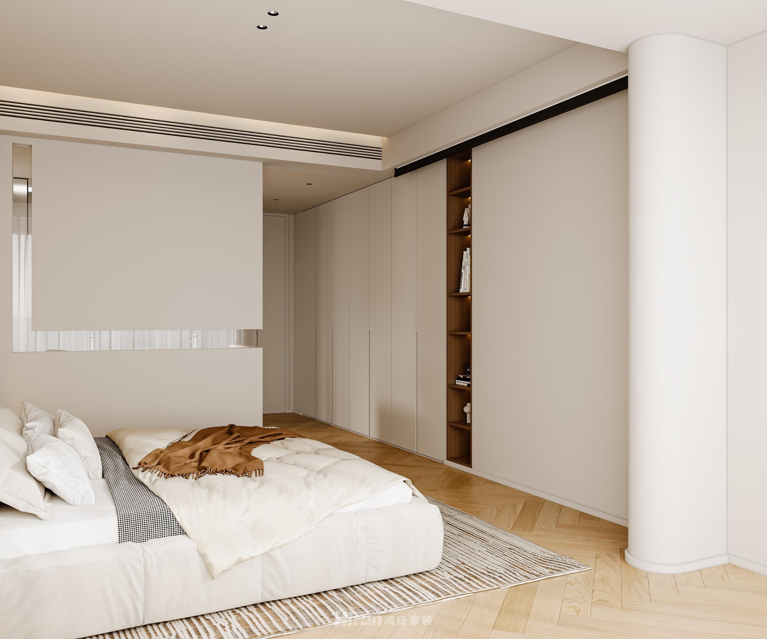 保利·國際123㎡雅致現代三居室 裝修案例效果圖-2