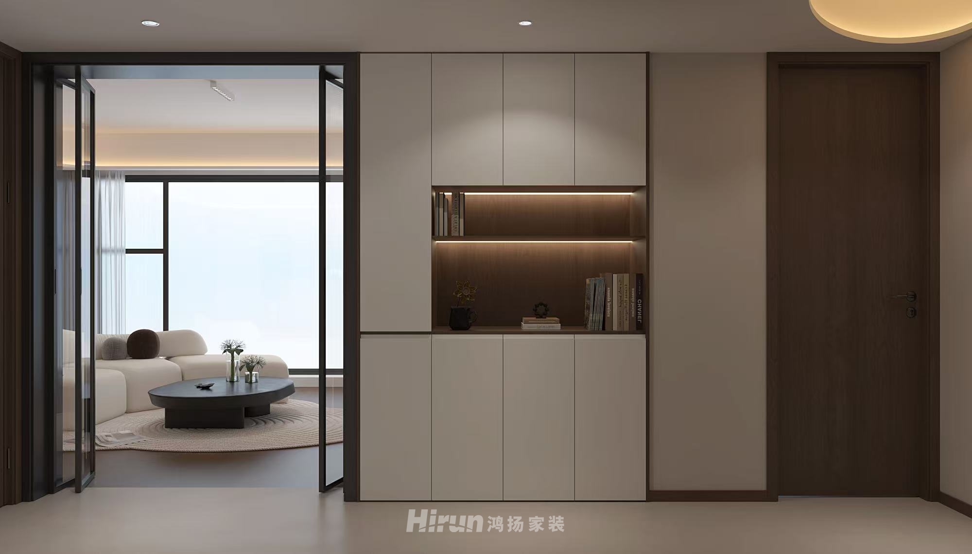 匯景華府200㎡復(fù)古風(fēng)潮復(fù)式 裝修案例效果圖-2