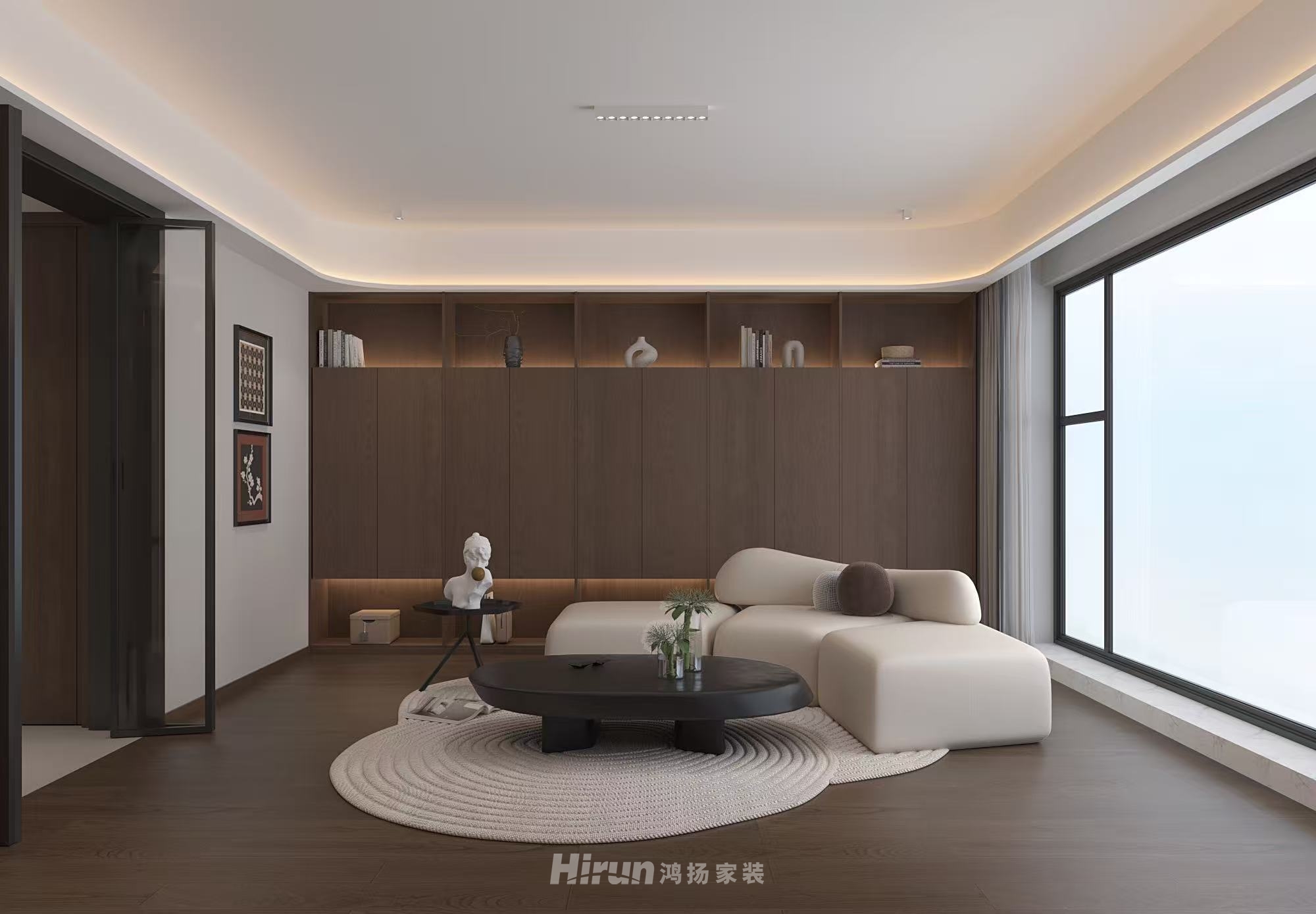 匯景華府200㎡復(fù)古風(fēng)潮復(fù)式 裝修案例效果圖-6