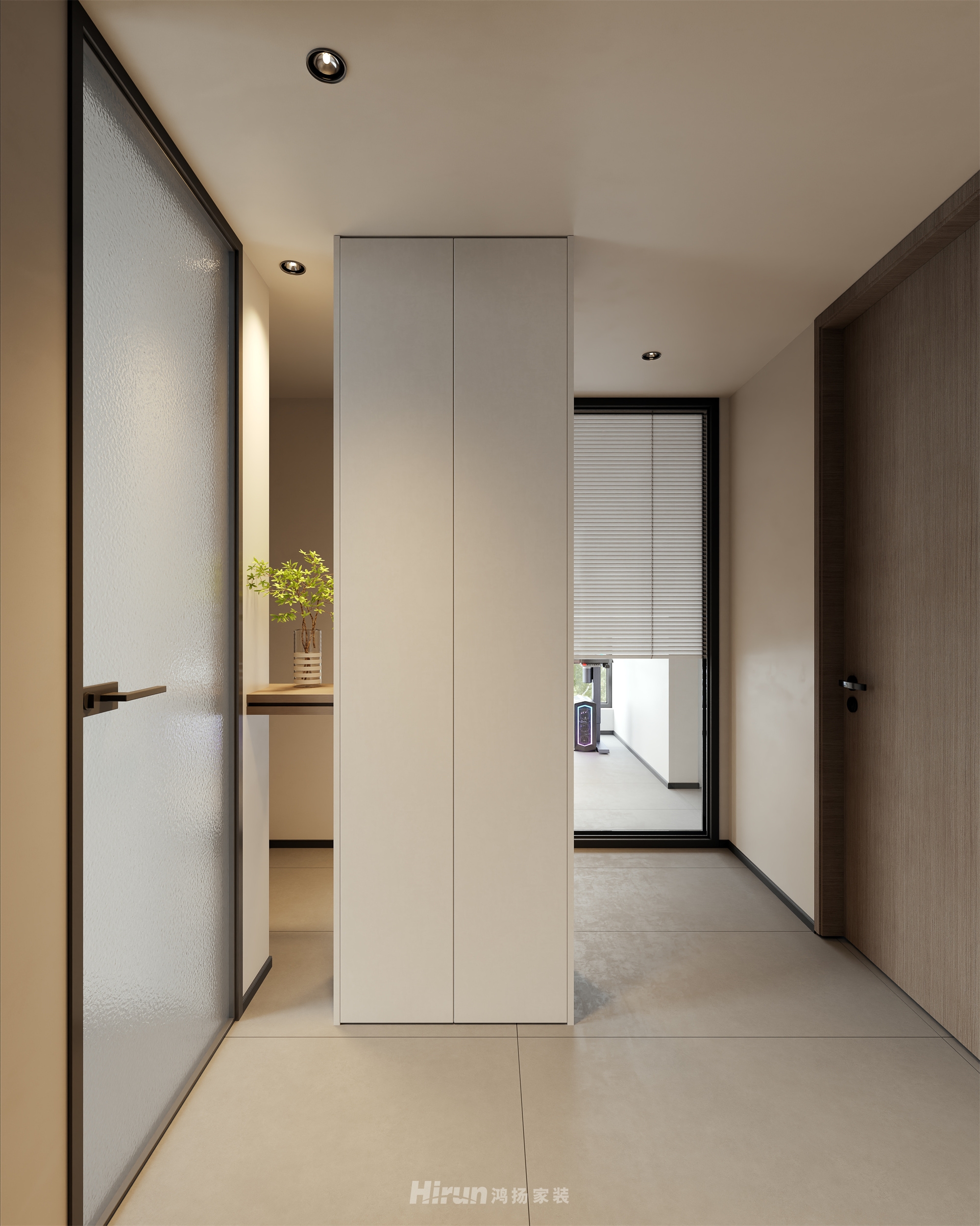 旭輝公元大觀125㎡雅致現(xiàn)代四居室 裝修案例效果圖-10