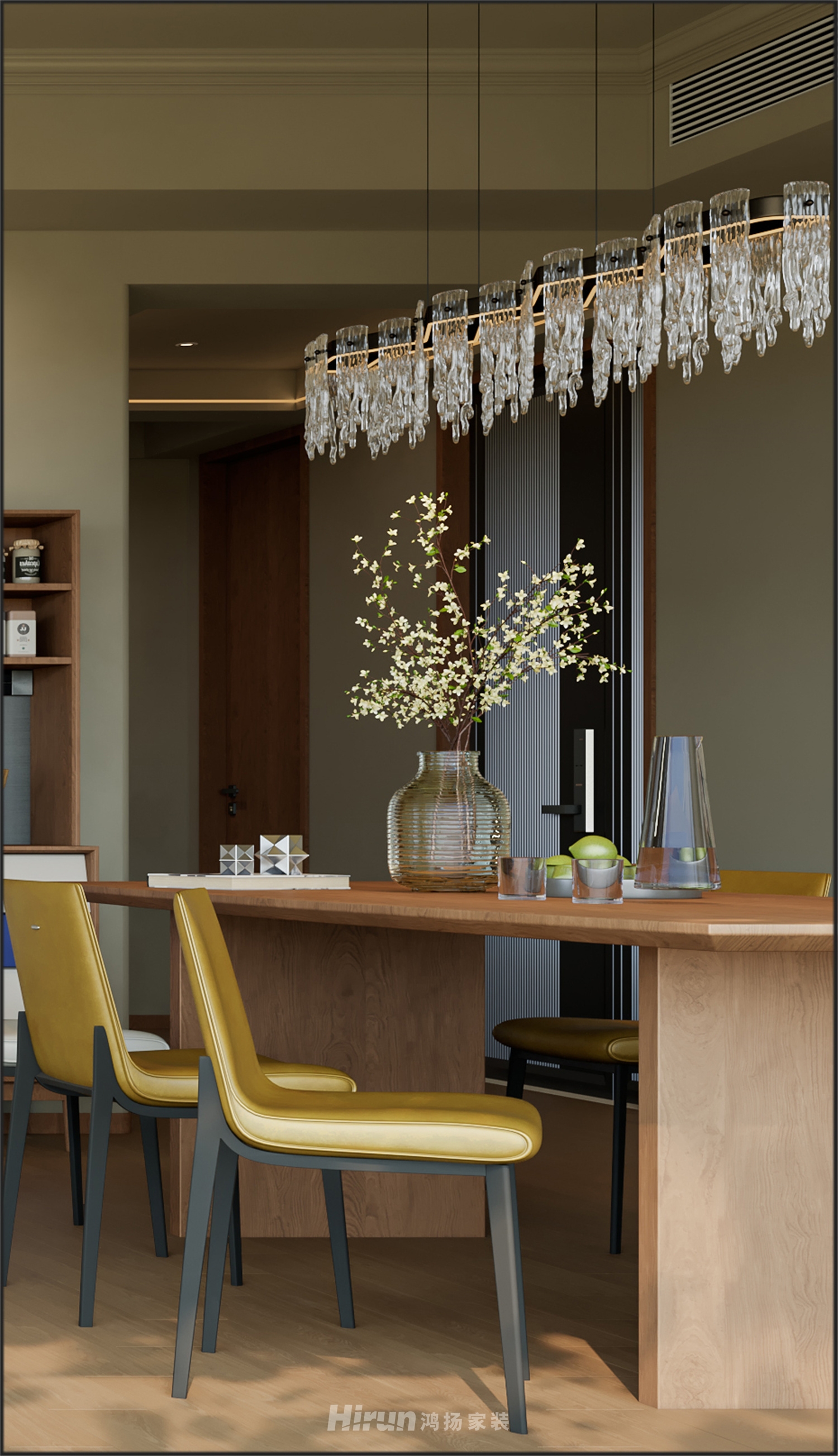 北辰192㎡北歐之光四居室 裝修案例效果圖-20