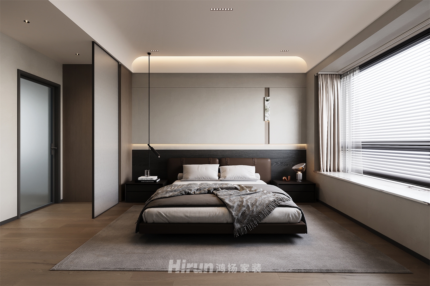 裕源晉府140㎡雅致現代四居室 裝修案例效果圖-7