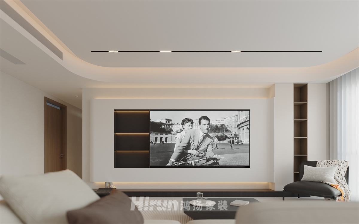 建發玖洲觀瀾188㎡雅致現代四居室 裝修案例效果圖-2