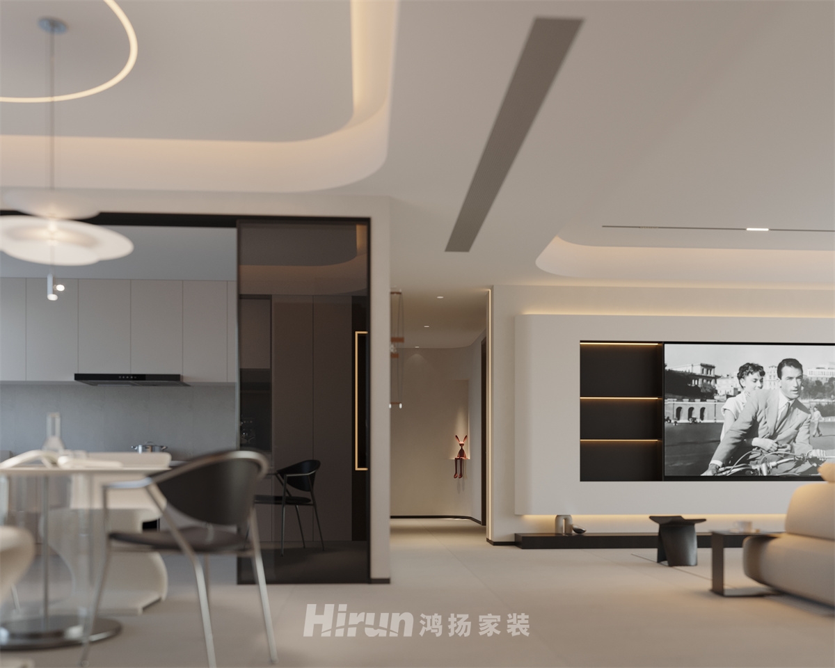 建發玖洲觀瀾188㎡雅致現代四居室 裝修案例效果圖-7