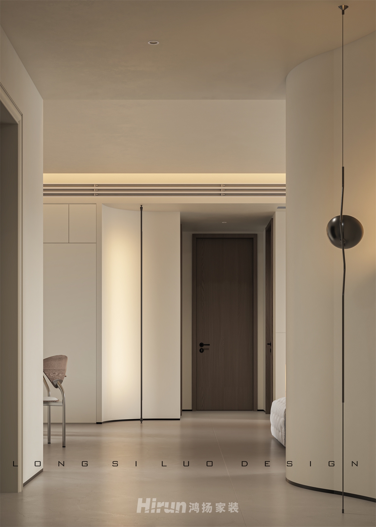 博麓郡170㎡雅致現代四居室 裝修案例效果圖-7