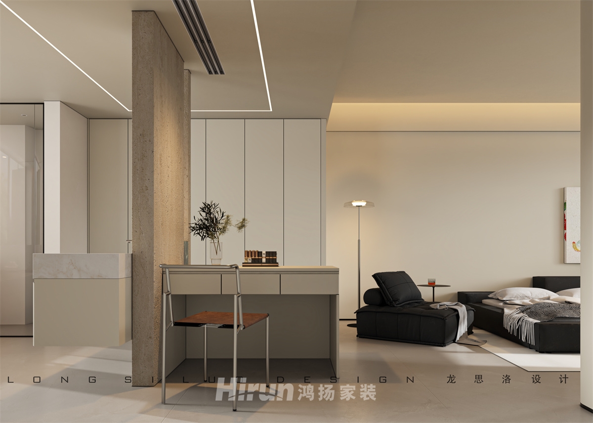 博麓郡170㎡雅致現代四居室 裝修案例效果圖-13