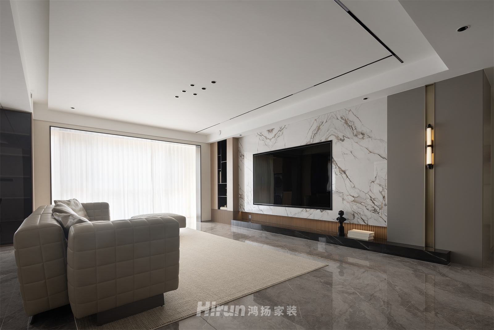 克拉美麗山莊220㎡新裝飾主義大平層 裝修案例實景圖-3