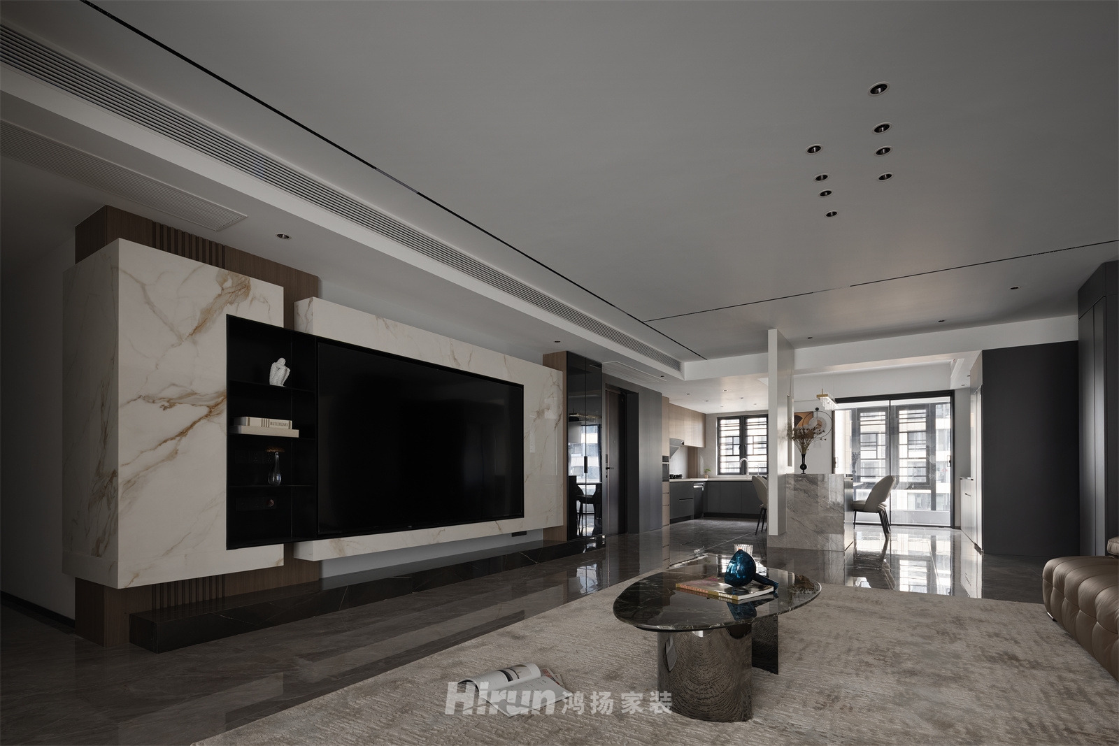 象山國(guó)際225㎡新裝飾主義大平層 裝修案例實(shí)景圖-6