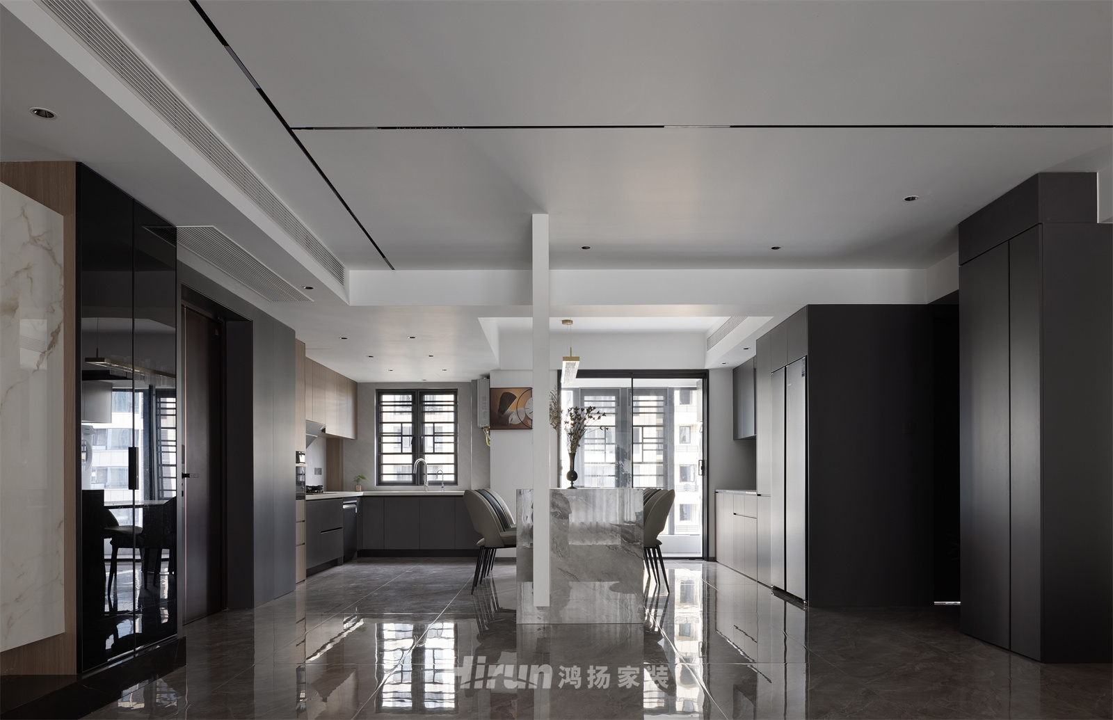 象山國(guó)際225㎡新裝飾主義大平層 裝修案例實(shí)景圖-12