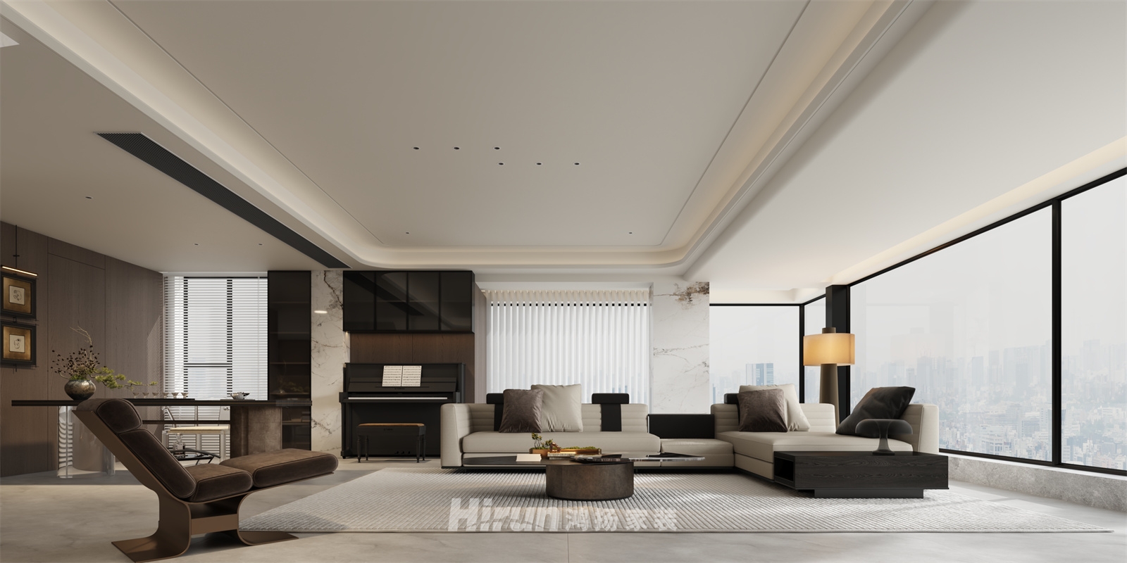 新城明昱東方230㎡新裝飾主義大平層 裝修案例效果圖-5