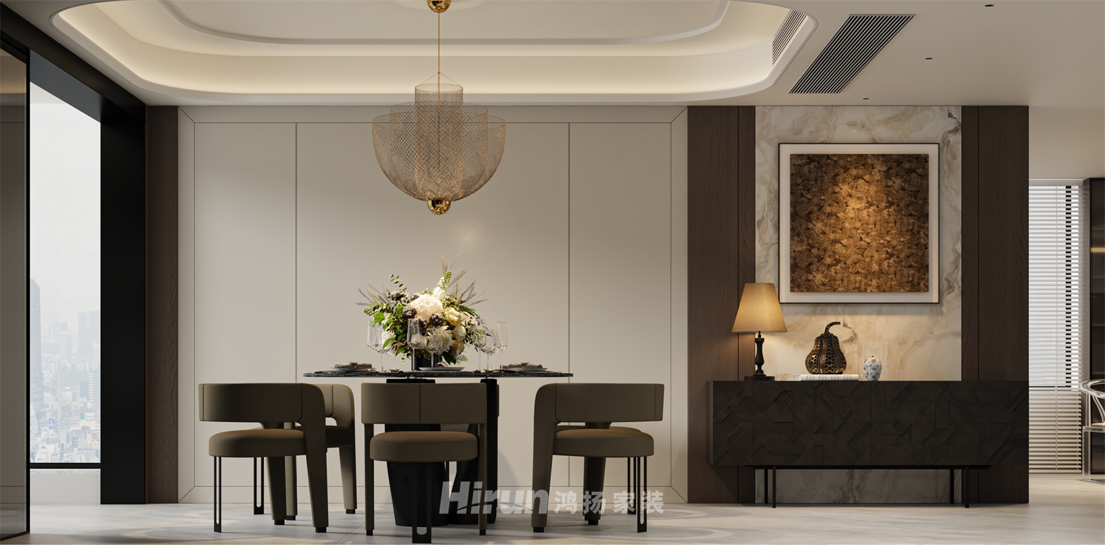 新城明昱東方230㎡新裝飾主義大平層 裝修案例效果圖-1