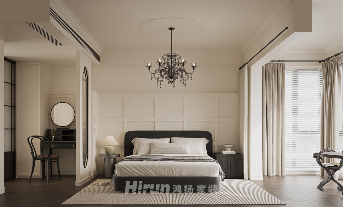 星城天地190㎡雅致現(xiàn)代五居室 裝修案例效果圖-4