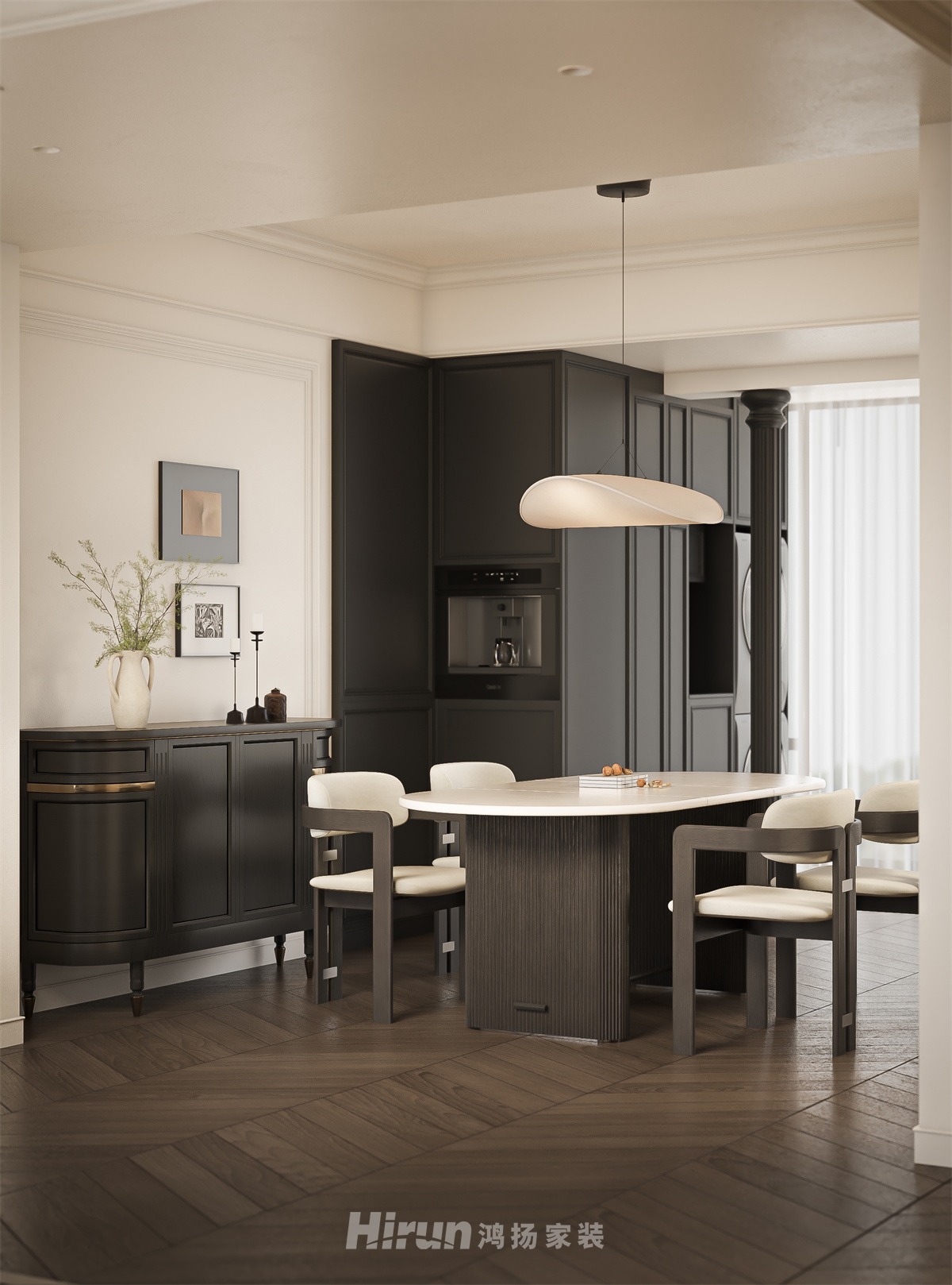 星城天地190㎡雅致現(xiàn)代五居室 裝修案例效果圖-12