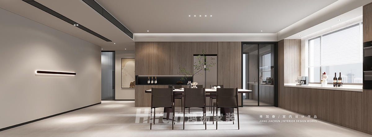 梅溪華府215㎡雅致現代大平層 裝修案例效果圖-5