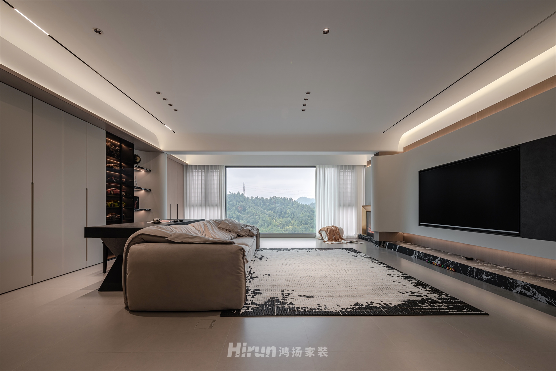 新城觀山印220㎡雅致現(xiàn)代大平層 裝修案例實(shí)景圖-3