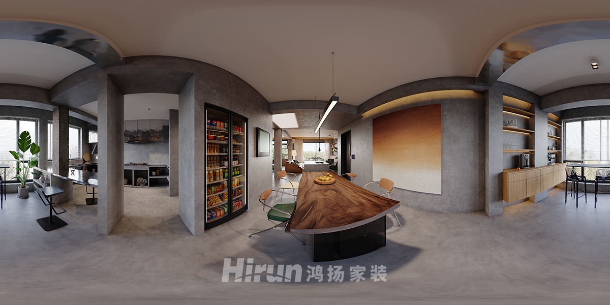 山水藍天260㎡工業再造別墅 裝修案例效果圖-4