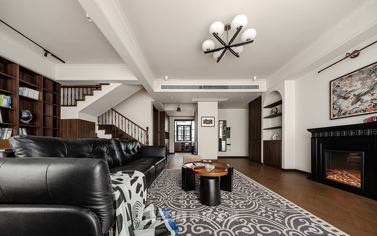 潤和雅郡260㎡復古風潮復式 裝修案例實景圖-6