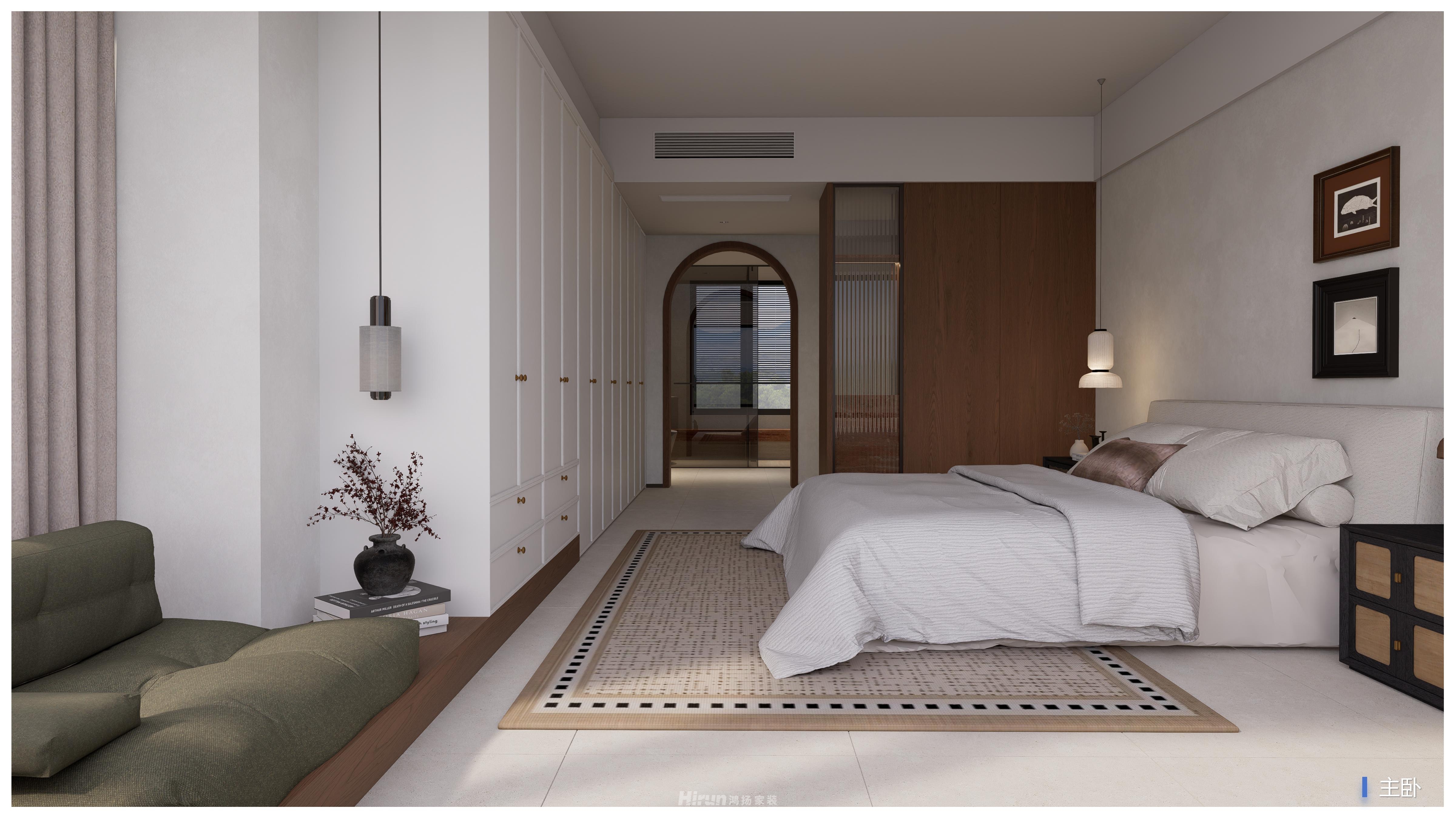 觀山印220㎡復(fù)古風(fēng)潮大平層 裝修案例效果圖-14