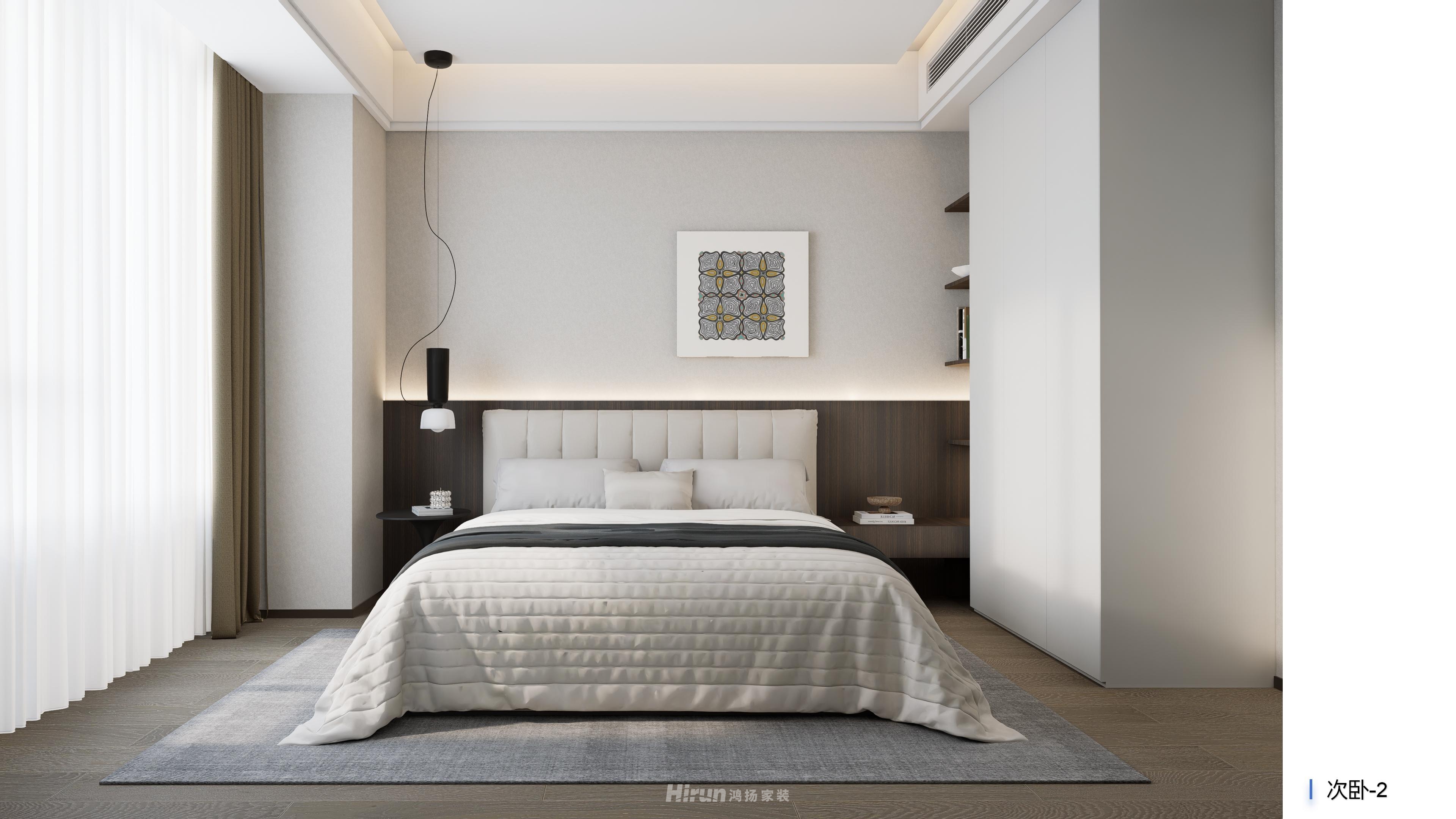 建投·御湖印220㎡雅致現代大平層 裝修案例效果圖-1