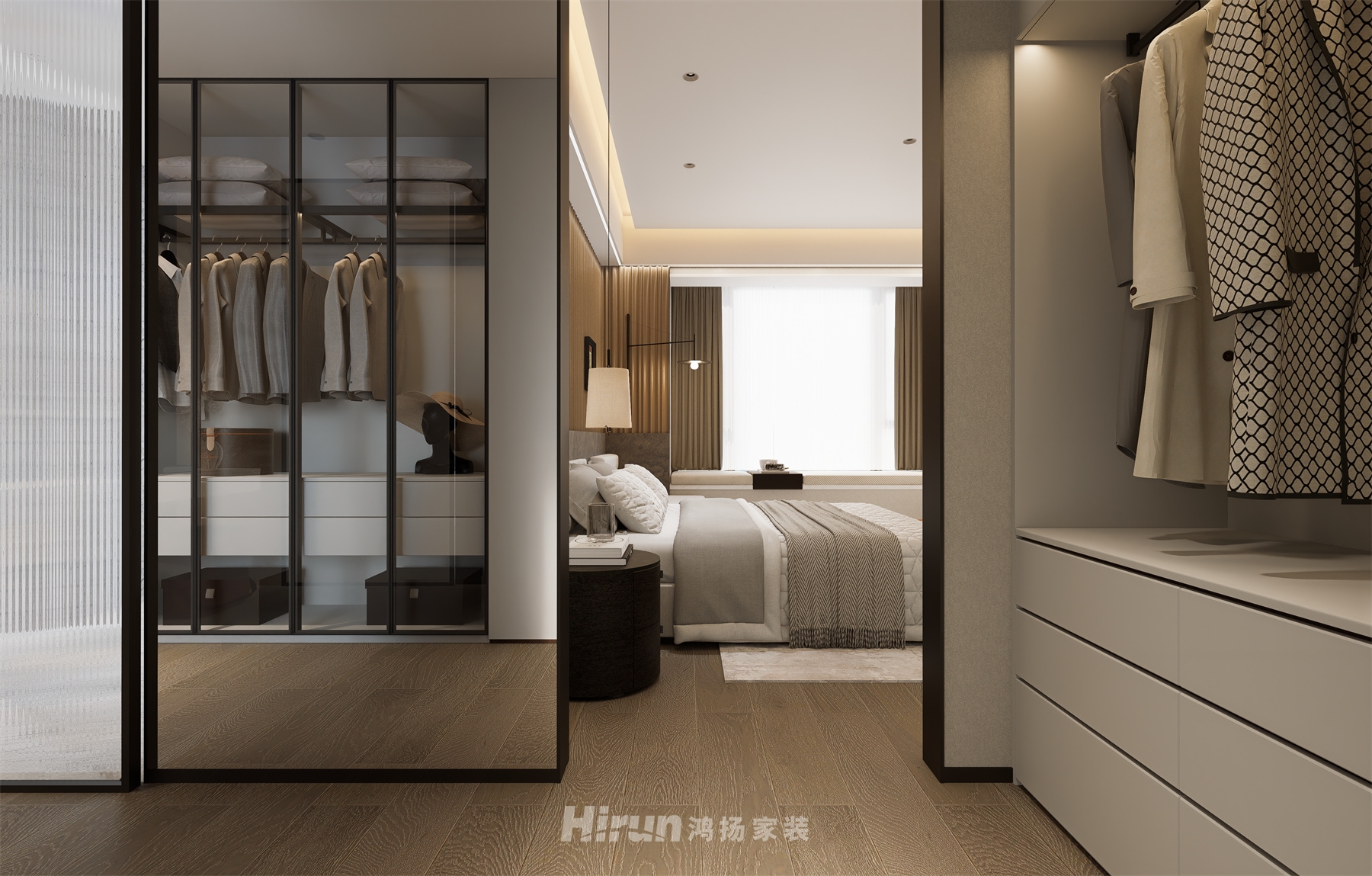 旭輝鉑悅湘江270㎡新裝飾主義大平層 裝修案例效果圖-4