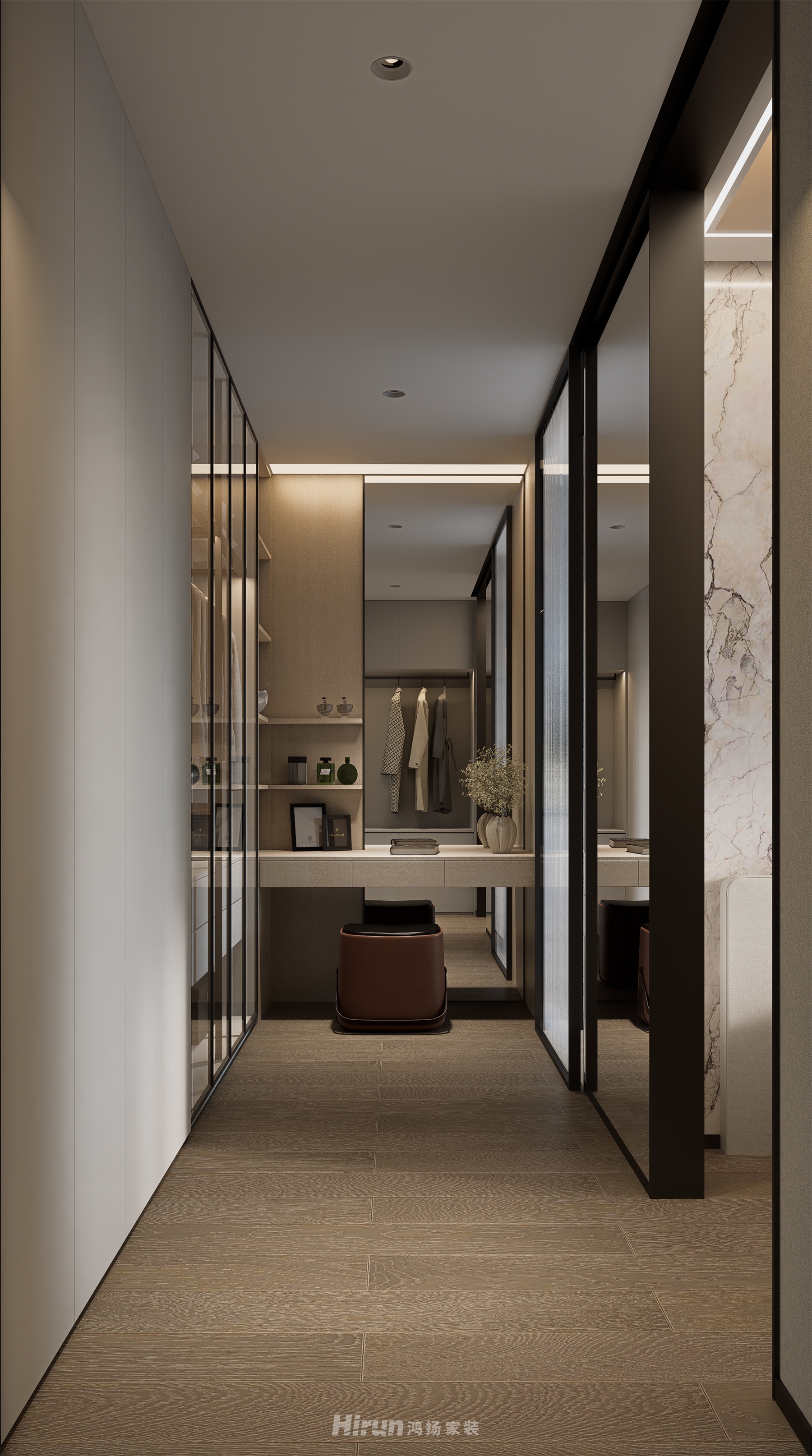 旭輝鉑悅湘江270㎡新裝飾主義大平層 裝修案例效果圖-10