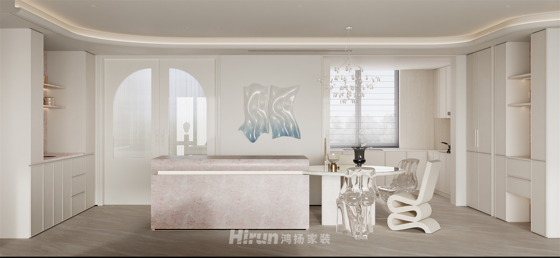中海閱湘臺253㎡藝術室界大平層 裝修案例效果圖-4